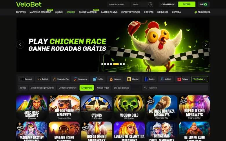 Aba Megaways do lobby de caça-níqueis da Velobet